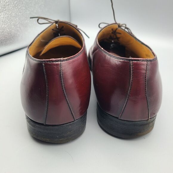 Salvatore Ferragamo Bordeaux Leather Lace Up Oxfords Shoes Men\'s Sz 12 D main image 11